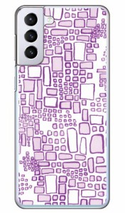 ピンクフラワーズ スクエア （クリア） / for Galaxy S21+ 5G SCG10/au Coverfull galaxy s21 plus 5g ケース カバー ギャラクシー s21 