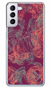 テクスチャフリーク ワインレッド （クリア） / for Galaxy S21+ 5G SCG10/au Coverfull galaxy s21 plus 5g ケース カバー ギャラクシー