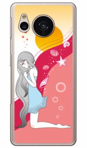 Wavelet （クリア） design by いせきあい / for AQUOS sense7 SHG10 SH-53C  au docomo Coverfull shg10 sh-53c sh-m24 ケース aquos se