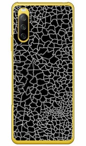 CRACK ブラック （クリア） / for Xperia 10 III SOG04/au SECOND SKIN スマホケース ハードケース xperia 10 iii ケース カバー 10 iii 