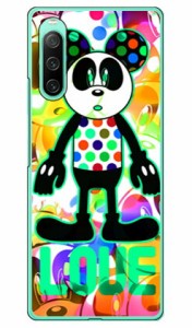 Code；C 「LOVE PANDA」 アクアマリン （クリア） / for Xperia 10 IV SOG07/au SECOND SKIN スマホケース xperia 10 IV ケース カバー 1