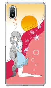 Wavelet （クリア） design by いせきあい / for Xperia Ace III SOG08 au docomo SoftBank Coverfull xperia ace III ケース xperia ace