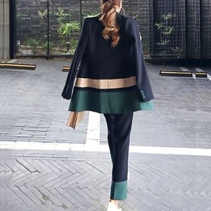 スーツ レディース パンツスーツ ジャケット パンツ セット ブルー かっこいい