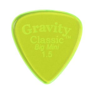 GRAVITY GUITAR PICKS ピック クラシック・ビッグミニ ［1.5mm, Fluorescent Green］ 高級