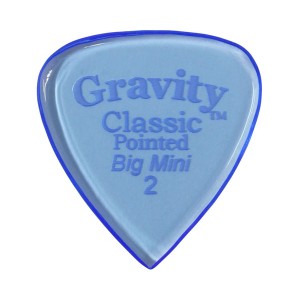 GRAVITY GUITAR PICKS ピック クラシック・ポインテッド・ビッグミニ ［2.0mm, Blue］ 高級