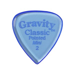 GRAVITY GUITAR PICKS ピック クラシック・ポインテッド・ミニ ［2.0mm, Blue］ 高級