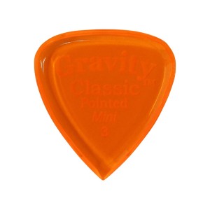 GRAVITY GUITAR PICKS ピック クラシック・ポインテッド・ミニ ［3.0mm, Orange］ 高級