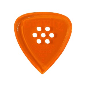 GRAVITY GUITAR PICKS ピック クラシック・ポインテッド・ミニ マルチホール ［3.0 mm with Multi-Hole, Orange］ 高級