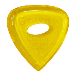 GRAVITY GUITAR PICKS ピック クラシック・ポインテッド・スタンダード　エリプスグリップホール ［4.0 mm with Elipse Grip Hole, Yello