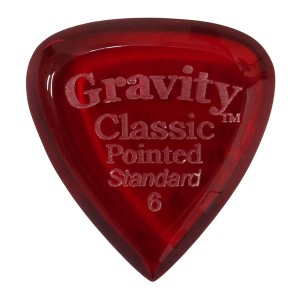 GRAVITY GUITAR PICKS ピック クラシック・ポインテッド・スタンダード ［6.0mm, Red］ 高級