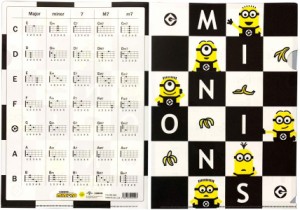 KIWAYA MINIONS File MN-U02 ウクレレコード付クリアファイル