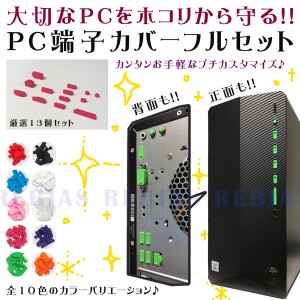 パソコン 端子 カバー 13個 セット PC ほこり ガード USB HDMI eSATA LAN SD イヤフォンジャック VGA