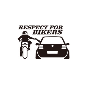 RESPECT FOR BIKERS パート1 ステッカー リスペクト バイカーズ バイク乗り
