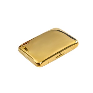 ゴールド シガーケース プレーン タバコ シガレットケース 金メッキ GOLD