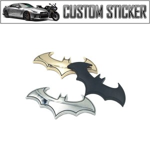 カスタム ステッカー コウモリ バット 蝙蝠 BATMAN 車 バイク ドレスアップ シール エンブレム CUSTOM STICKER