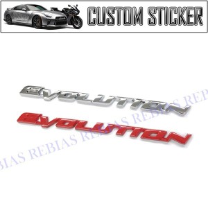 EVOLUTION エンブレム ステッカー エボリューション カスタム パーツ ランサー カー用品