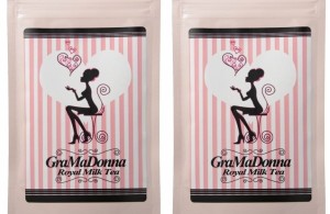 女子力 アップ バスト 2個セット メール便　送料無料 グラマドンナ ロイヤルミルクティー ドリンク GraMaDonna Royal Milk Tea 女子力 ケ