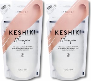 2袋セット KESHIKI ケシキ シャンプー 詰め替え クリックポスト発送のみ 送料無料 代引不可 420ml 美容室 美容院 アミノ酸 いい香り 美容