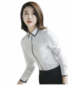 レディース シャツ長袖 ワイシャツ 通勤オフィス 入学式に七五三 OL 大きいサイズ トップス 制服 事務服 フォーマル ビジネス ブラウス