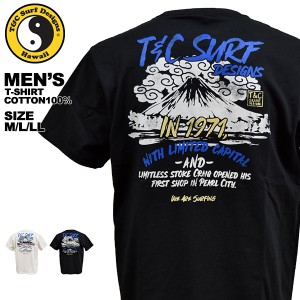 ティーアンドシーサーフデザイン t&c surf designs タウン&カントリー Tシャツ メンズ レディース 半袖 綿100% ブラック ホワイト M L L