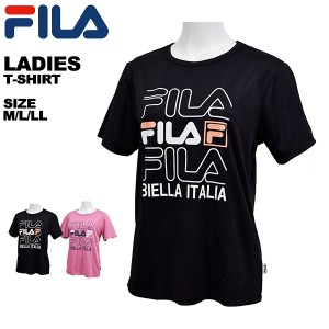 フィラ FILA レディース トップス Tシャツ 半袖 吸水速乾 UVカット FL6509【メール便も対応】