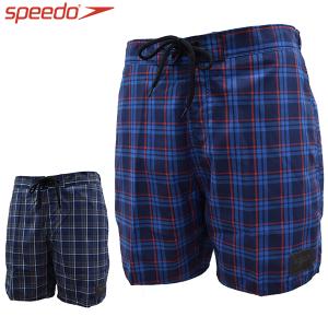 スピード speedo サーフパンツ メンズ 水着 海水パンツ 海パン スイムパンツ サーフトランクス マリンパンツ チェック柄 SDI17H54【メー