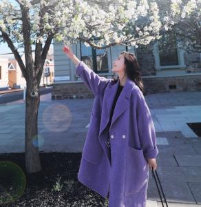 ロング コート レディース パープルの通販 Au Pay マーケット