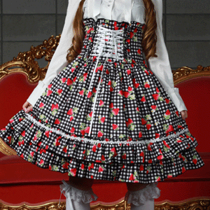 マスクプレゼント中 ロリィタ スカート カラバリ ジューシーイチゴ ギンガムハイウエスト ロリィタ ハロウィン 衣装 ペア お揃いの通販はau Pay マーケット Bodyline