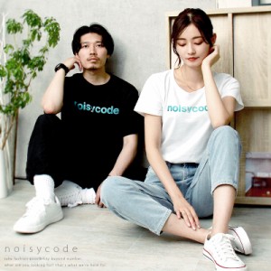 noisycode tシャツ オリジナル ブランドロゴ レディース メンズ ブランド デザインtシャツ ペア 綿100% 半袖 おしゃれ プルオーバー プリ