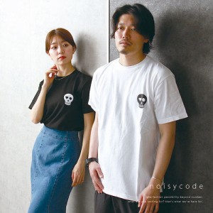 noisycode tシャツ オリジナル レディース メンズ ブランド デザインtシャツ ペア 綿100% 半袖 おしゃれ プルオーバー プリント ロゴ 文