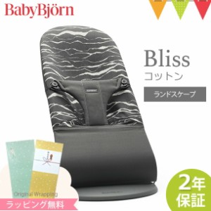 【商品レビューで＋5％】【日本正規品2年保証】babybjorn（ベビービョルン） バウンサー ブリス（Bliss） コットン アンスラサイト／ラン