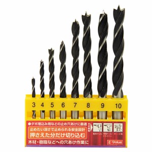 【メール便送料無料】藤原産業 E-Value 木工用ドリルセット 8PCS EDS-2