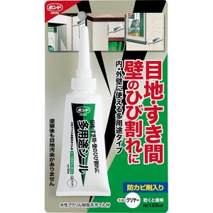 コニシ ボンド 水性アクリル樹脂系充てん材多用途シール 防カビ剤入り クリヤー #04786 65ml