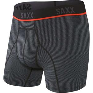 サックス Saxx Underwear メンズ ボクサーパンツ インナー・下着 Kinetic Hd Boxer Shorts Grey Feed Stripe