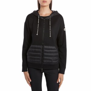 モンクレール MONCLER レディース パーカー トップス Quilted Down Hoodie Black