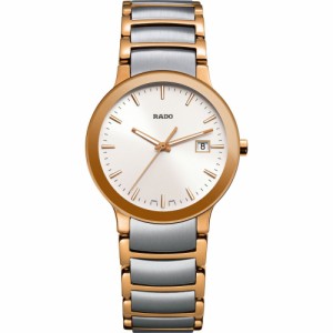 ラドー RADO レディース 腕時計 Centrix Bracelet Watch. 28mm Silver/Rose Goldの通販はau