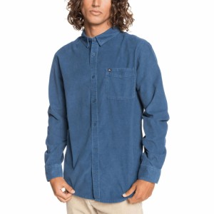 クイックシルバー QUIKSILVER メンズ シャツ トップス Smoke Trail Button-Up Corduroy Shirt Sargosso Sea