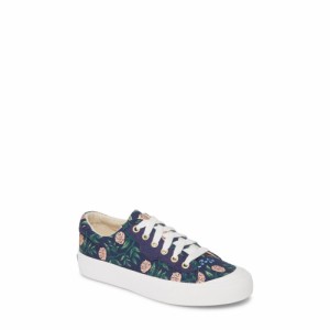 ケッズ KEDS レディース スニーカー シューズ・靴 x Rifle Paper Co. Crew Kick 75 Sneaker Navy Multi Canvas