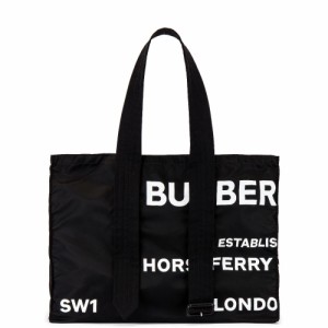 バーバリー Burberry メンズ トートバッグ バッグ Print Tote Bag Black/White