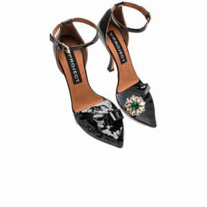 ワイプロジェクト Y/Project レディース サンダル・ミュール シューズ・靴 High Heel Crystal Sandal Black