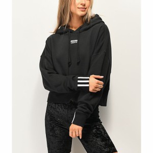 アディダス Adidas レディース パーカー トップス R Y V Black Crop Hoodie Blackの通販はau Wowma ワウマ フェルマート 商品ロットナンバー