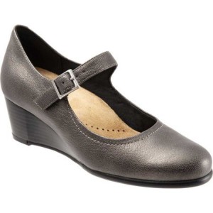 トロッターズ Trotters レディース シューズ・靴 Willow Mary Jane Wedge Pewter Leather