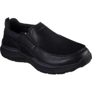 スケッチャーズ Skechers メンズ スリッポン・フラット シューズ・靴 Relaxed Fit Expended Seveno Slip-On Black