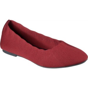 スケッチャーズ Skechers レディース スリッポン・フラット バレエシューズ シューズ・靴 Cleo Bewitch Ballet Flat Red