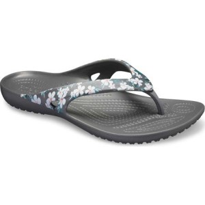 crocs floral flip flop