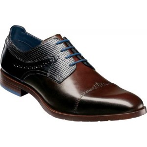 ステイシー アダムス Stacy Adams メンズ 革靴・ビジネスシューズ シューズ・靴 Raiden Cap Toe Oxford Brown/Blue Smooth/Textured