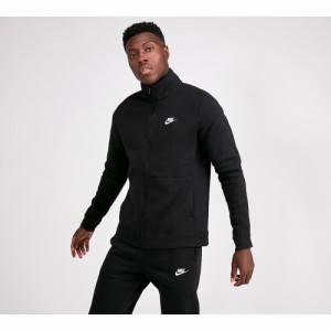 nike fleece tracksuit black