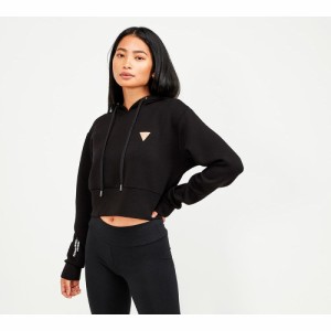 ゲス Guess レディース パーカー トップス mini triangle hoodie Black
