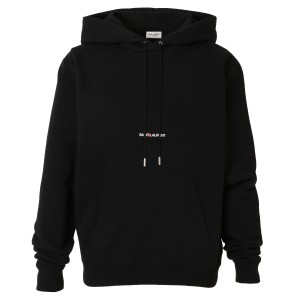 【即納】イヴ サンローラン Saint Laurent メンズ パーカー トップス Hoodie 464581 Yb2Pg 1000 Black スウェット プルオーバー フーディ