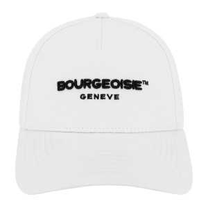 【即納】ブルジョワジー Bourgeoisie ユニセックス キャップ 帽子 Bourgeoisie Gen?ve Cap White 数量限定 アジャスター スナップバック